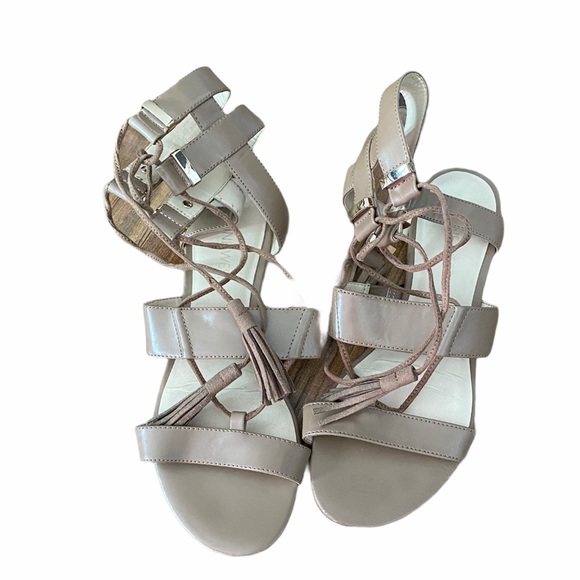 Nine West Decima Gladiator sandals Nude lace up - Picture 9 of 10